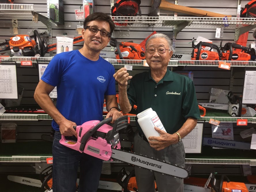 Brian Santo and Ray Matsumoto from Gardenland Power Equipment