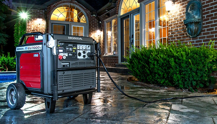 Using a gas powered generator during the PG&E Power Outage 